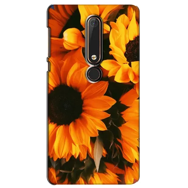 Чехол с рисунком «подсолнухи» для Nokia 6 2018 Чехол с рисунком «подсолнухи» для Nokia 6 2018