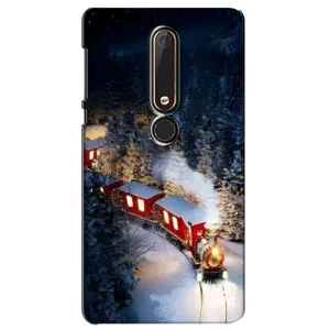Силіконовий бампер на різдво для Nokia 6 2018 (Потяг)