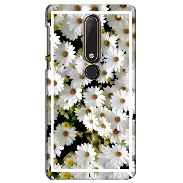 Чехол с рисунком «Рамка в ромашках» для Nokia 6 2018 Чехол с рисунком «Рамка в ромашках» для Nokia 6 2018