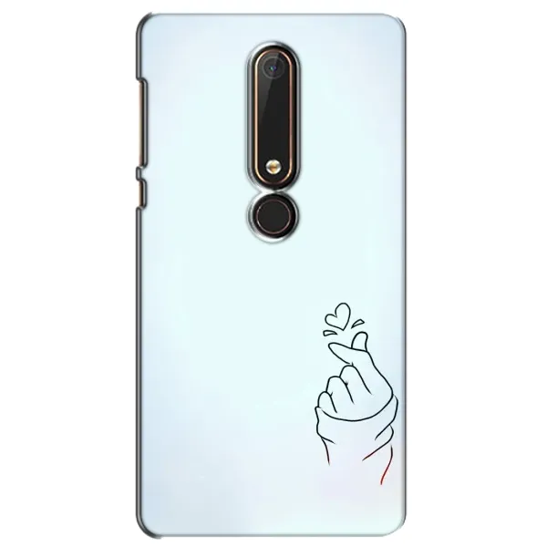 Чехол с рисунком «Сердце на голубом» для Nokia 6 2018 Чехол с рисунком «Сердце на голубом» для Nokia 6 2018