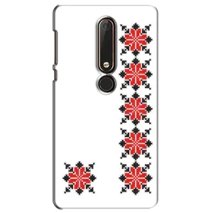 Силиконовый Чехол на Nokia 6 2018 с картинкой Вышиванки (Силуэт вышиванки)