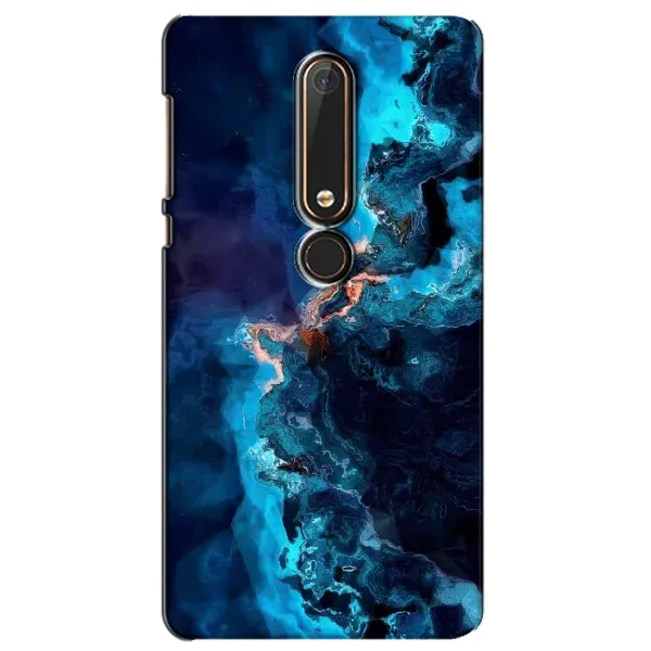 Чехол с рисунком «Синий мрамор» для Nokia 6 2018 Чехол с рисунком «Синий мрамор» для Nokia 6 2018