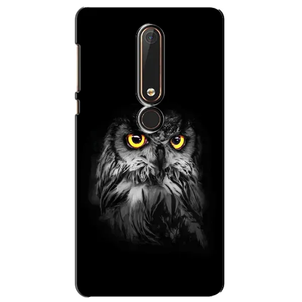 Чохол з малюнком «Сова на чорному» для Nokia 6 2018 Чохол з малюнком «Сова на чорному» для Nokia 6 2018