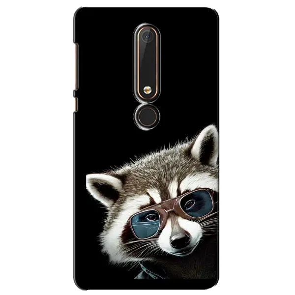 Чехол с рисунком «Стильный Енот» для Nokia 6 2018 Чехол с рисунком «Стильный Енот» для Nokia 6 2018