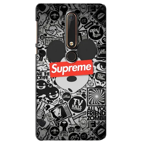 Чехол с рисунком «Supreme Маус» для Nokia 6 2018 Чехол с рисунком «Supreme Маус» для Nokia 6 2018
