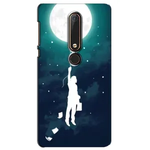 Чехол (ТПУ) с планетами на Nokia 6 2018 (To The moon)