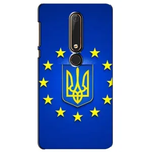 Чехол с Украинской символикой на Нокиа 6 (2018) (Украина это Европа)