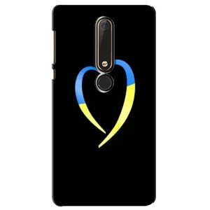 Силиконовый Чехол на Nokia 6 2018 (Я-Украина) (Украинское сердце)