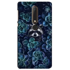 Силиконовый Чехол с Енотами на Nokia 6 2018 (В цветах)