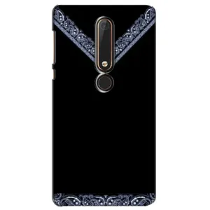 Силиконовый Чехол на Nokia 6 2018 (Воротник вышиванки)