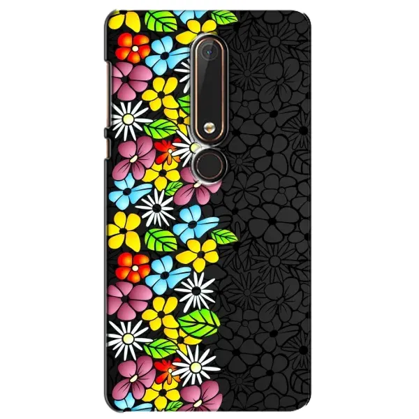 Чехол с рисунком «Яркие цветы» для Nokia 6 2018