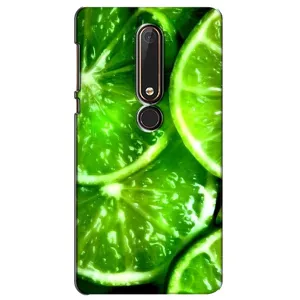 Чехол с изображением вкусной еды для Nokia 6 2018 (Яркий ЛАЙМ)