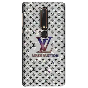 Чохол Стиль Louis Vuitton на Nokia 6 2018 (Яскравий LV)