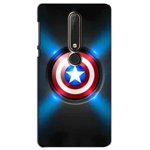 Чохол с Щітом Капітана Америки на Nokia 6 2018 (Яскраий Щит Капітана)