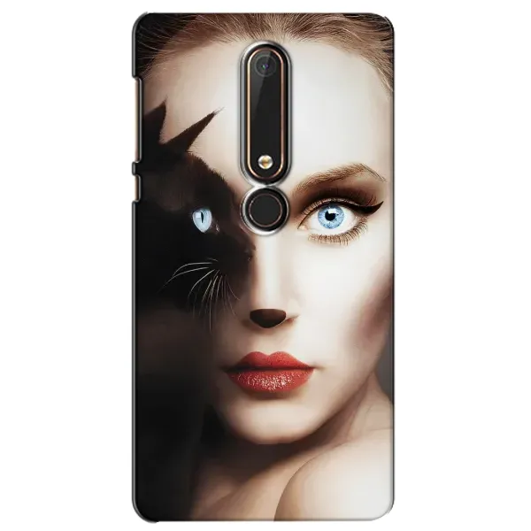 Чехол с рисунком «Женщина кошка» для Nokia 6 2018 Чехол с рисунком «Женщина кошка» для Nokia 6 2018