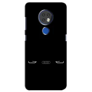 Силиконовый бампер с картинкой машины на Nokia 7.2 (Силует Audi)
