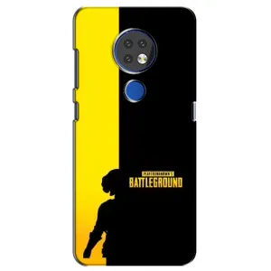 Чехол (TPU) с картинкой "Лого Пабг" на Нокиа 7.2 (Battlegrounds)