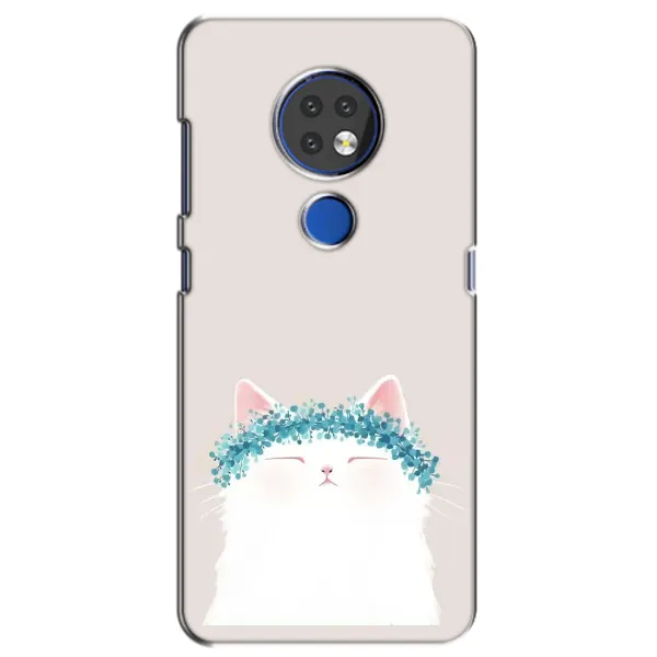Чехол с рисунком «Белый котик» для Nokia 7.2 Чехол с рисунком «Белый котик» для Nokia 7.2