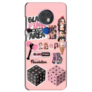 Чехлы с картинкой для Nokia 7.2 (BLACK PINK коллаж)