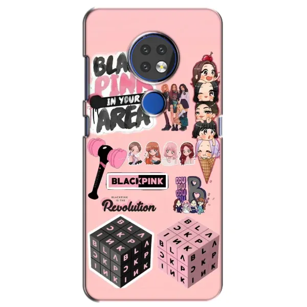 Чехол с рисунком «BLACK PINK коллаж» для Nokia 7.2
