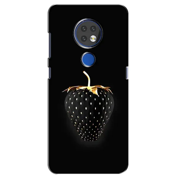 Чехол с рисунком «Чёрная клубника» для Nokia 7.2