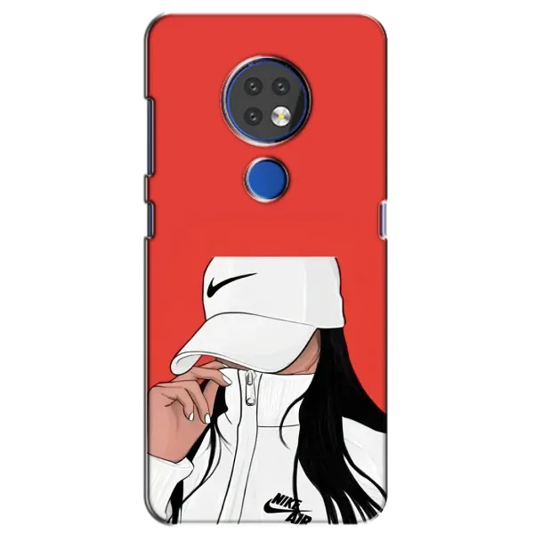 Чехол с рисунком «Девушка Nike» для Nokia 7.2