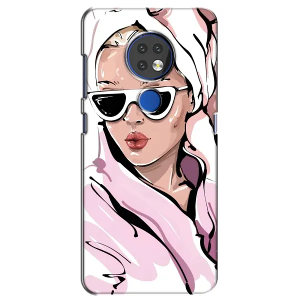 Чехол с рисунком «Девушка в халате» для Nokia 7.2 Чехол с рисунком «Девушка в халате» для Nokia 7.2