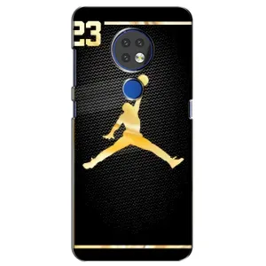 Силиконовый Чехол Nike Air Jordan на Нокиа 7.2 (Джордан 23)