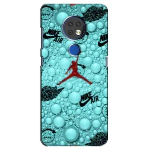 Силиконовый Чехол Nike Air Jordan на Нокиа 7.2 (Джордан Найк)