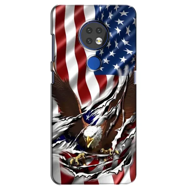 Чехол с рисунком «Флаг USA» для Nokia 7.2
