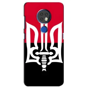 Чехлы УПА (Красно-Чёрный) на Nokia 7.2 (Герб Украины)