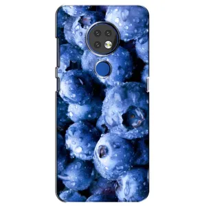 Чехол с изображением вкусной еды для Nokia 7.2 (Голубика)