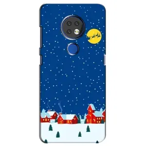 Силіконовий бампер на різдво для Nokia 7.2 (Місто в снігу)
