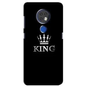 Чехол (Корона на чёрном фоне) для Нокиа 7.2 (KING)