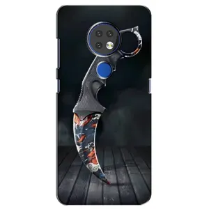 Чехол с рисунком «Кинжал КС ГО» для Nokia 7.2