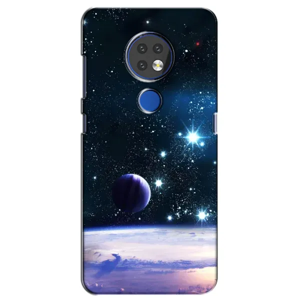 Чехол с рисунком «Космический вид» для Nokia 7.2