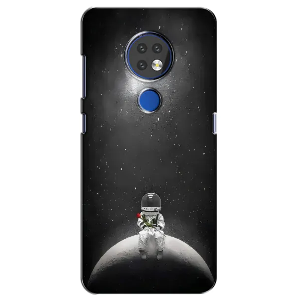 Чехол с рисунком «Космонавт романтик» для Nokia 7.2