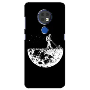 Силиконовый Чехол с принтом "Космонавты" на Nokia 7.2 (Космонавт)
