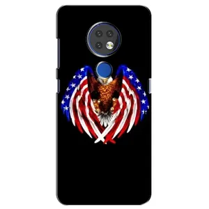 Чохол Прапор USA для Nokia 7.2 (Крила США)