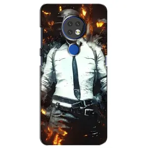 Силиконовый чехол с картинкой "Герой Pubg" на Nokia 7.2 (Man Пубг)
