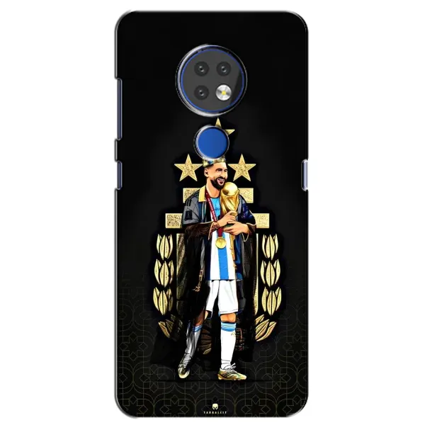Чехол с рисунком «Месси король» для Nokia 7.2