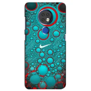 Силиконовый Чехол на Nokia 7.2 с картинкой Nike (Найк зеленый)