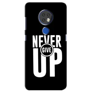 Силиконовый Чехол на Nokia 7.2 с картинкой Nike (Never Give UP)