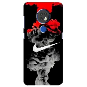 Силиконовый Чехол на Nokia 7.2 с картинкой Nike (Nike дым)