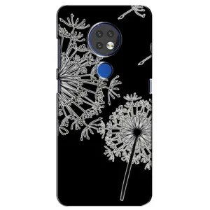 Силиконовый Чехол с одуванчиками на Nokia 7.2 (Одуванчики)