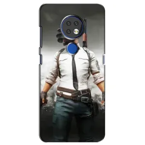 Силиконовый чехол с картинкой "Герой Pubg" на Nokia 7.2 (Пабг)