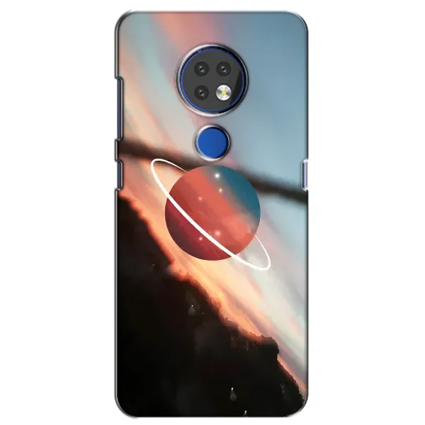 Чехол с рисунком «Сатурн» для Nokia 7.2
