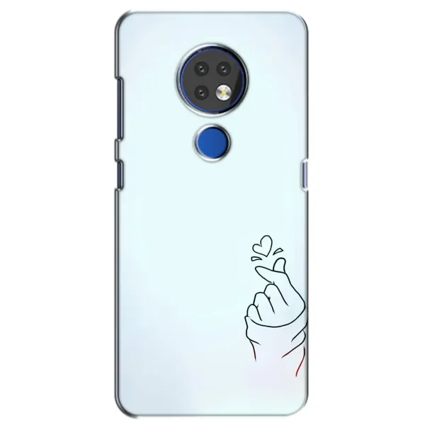Чехол с рисунком «Сердце на голубом» для Nokia 7.2 Чехол с рисунком «Сердце на голубом» для Nokia 7.2