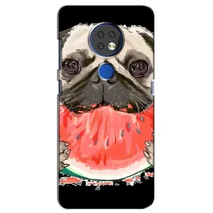 Чехол (ТПУ) Милые собачки для Nokia 7.2 (Смешной Мопс)