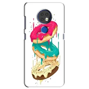 Чехол с изображением вкусной еды для Nokia 7.2 (Сочные пончики)